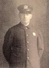 Denis O'Reilly, post-war, as a corrections officer in New York