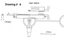 Drawing 9: Colt Machine Gun