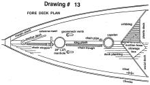 Drawing 13: Fore Deck Plan