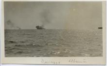 Firing, during the Durazzo engagement of 2 October 1918. G.S. Dole Collection.