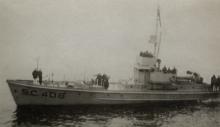 Submarine Chaser SC 408. T. Woofenden Collection