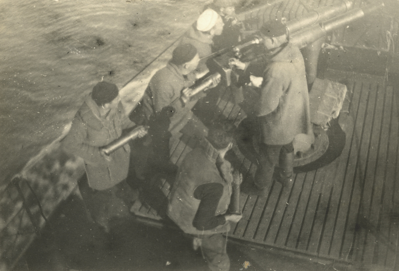 loading the deck gun