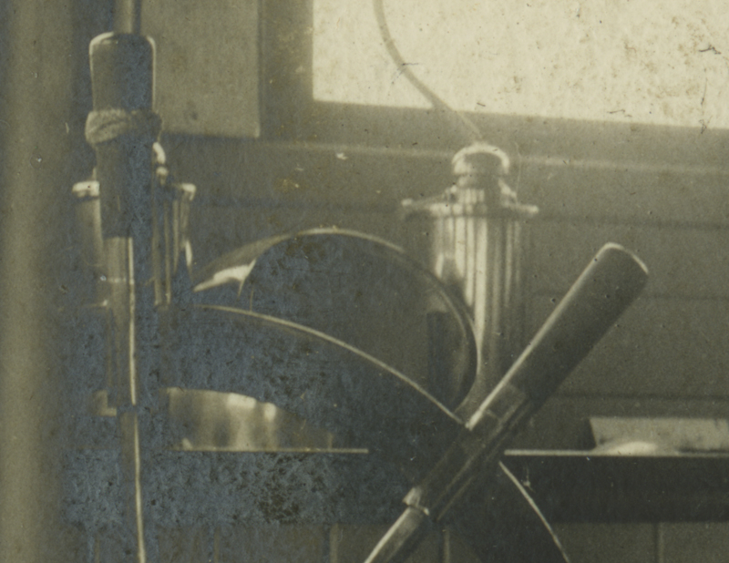binnacle and wheel