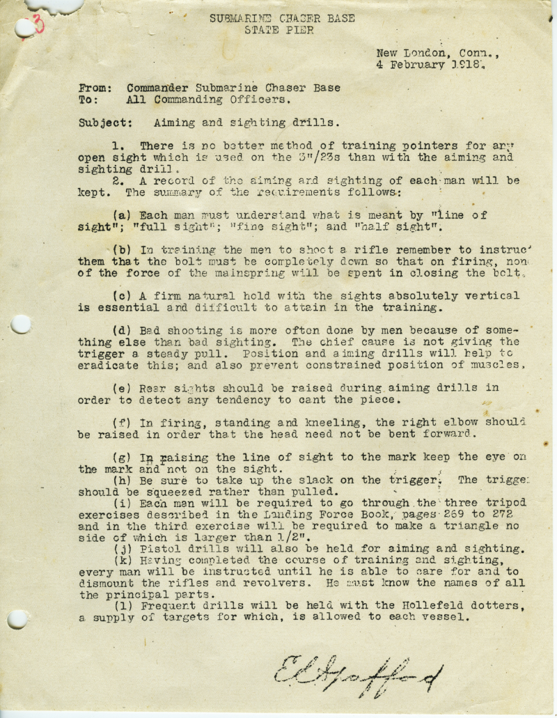 EE Spafford shooting exercise document