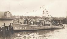 Submarine chaser SC 268 and crewmen, Daniel Christopher collection