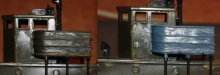 Olson model: Detail, bridge wing covers