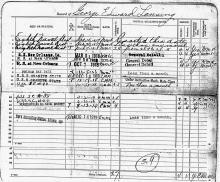 Service record for George Edward Lansing, Jr.