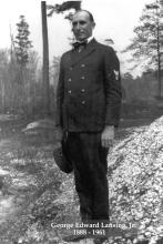 Lansing in CPO uniform blue c. 1918-1919