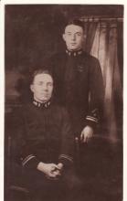 William K. Hickey and his brother, shortly after the war. (Detail from previous)