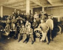 Lansing at auto repair school c. 1916,