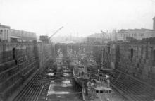 Chasers in Dry Dock, Malta